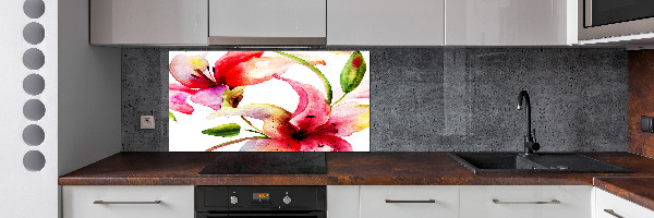 Keuken achterwand Lelie