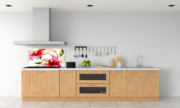 Panel szklany do kuchni Lilia