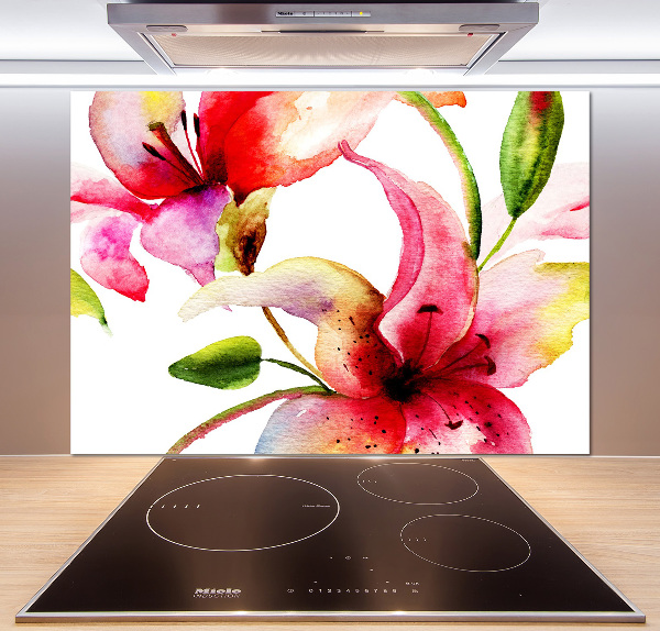 Keuken achterwand Lelie