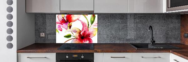 Keuken achterwand Lelie
