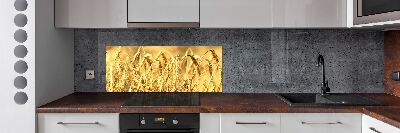 Glazen achterwand keuken Graan
