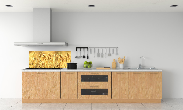 Glazen achterwand keuken Graan