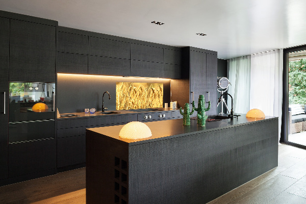 Glazen achterwand keuken Graan