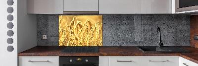 Glazen achterwand keuken Graan