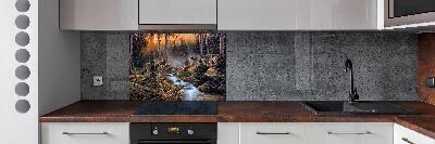 Spatscherm keuken Een roedel wolven