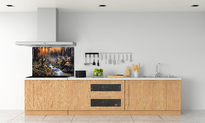 Spatscherm keuken Een roedel wolven