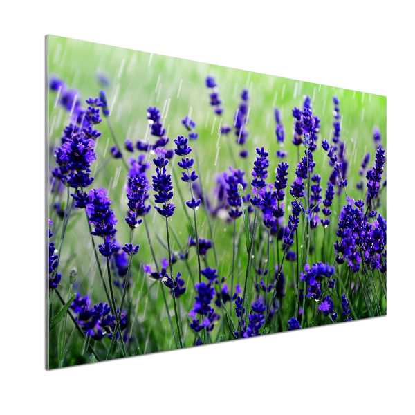 Spatscherm keuken Lavendel