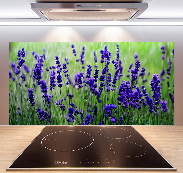 Spatscherm keuken Lavendel