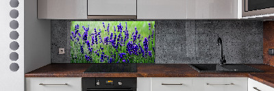 Spatscherm keuken Lavendel