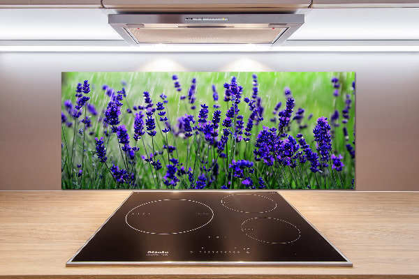Spatscherm keuken Lavendel