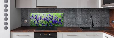 Spatscherm keuken Lavendel