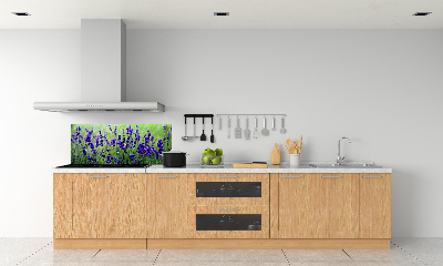 Spatscherm keuken Lavendel