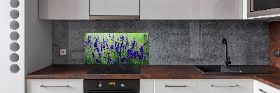 Spatscherm keuken Lavendel