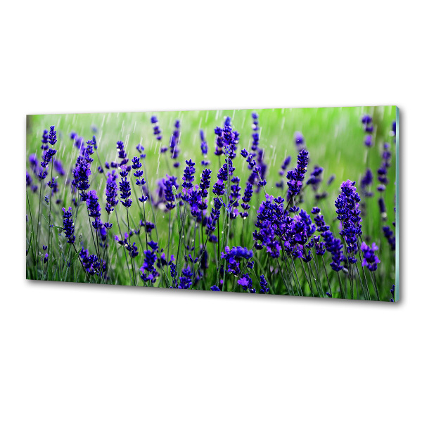 Spatscherm keuken Lavendel