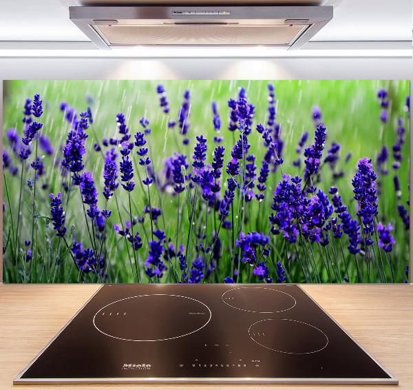 Spatscherm keuken Lavendel