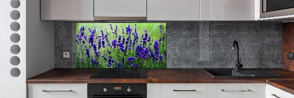 Spatscherm keuken Lavendel
