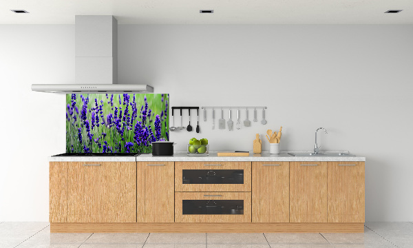 Spatscherm keuken Lavendel