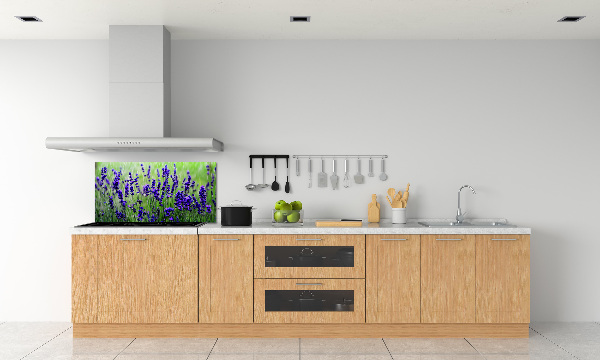 Spatscherm keuken Lavendel
