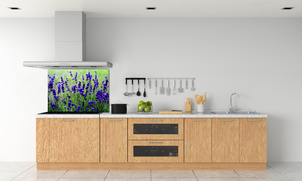 Spatscherm keuken Lavendel