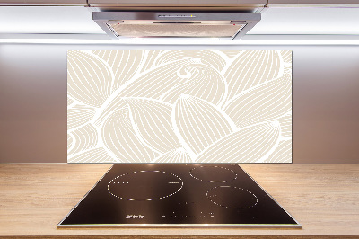 Achterwand keuken Bladerenpatroon