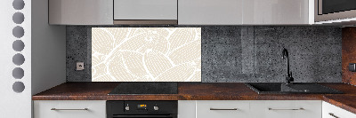 Achterwand keuken Bladerenpatroon