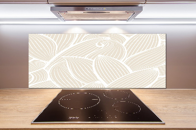 Achterwand keuken Bladerenpatroon