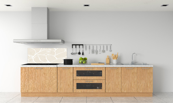 Achterwand keuken Bladerenpatroon