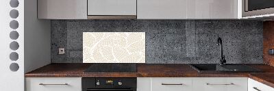 Achterwand keuken Bladerenpatroon