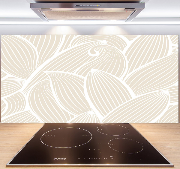 Achterwand keuken Bladerenpatroon