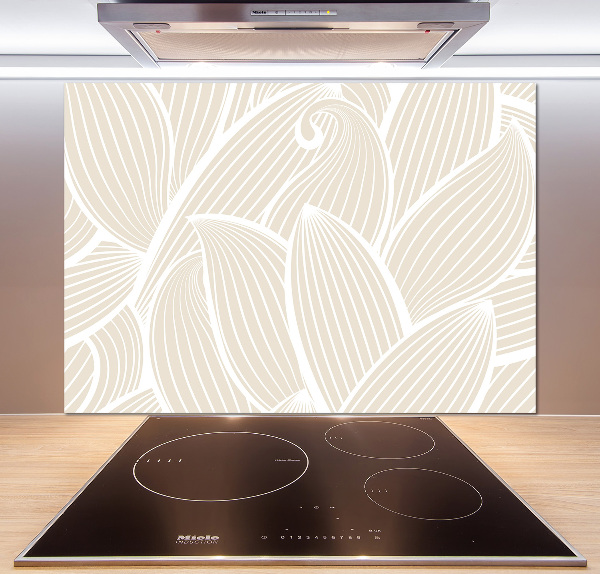 Achterwand keuken Bladerenpatroon