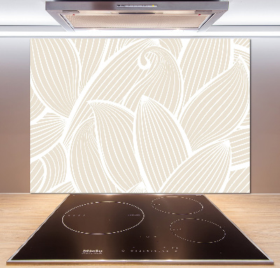 Achterwand keuken Bladerenpatroon