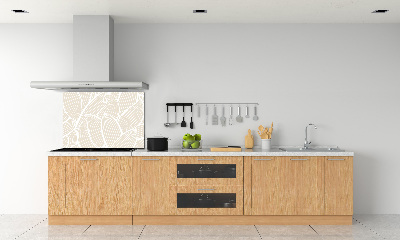 Achterwand keuken Bladerenpatroon