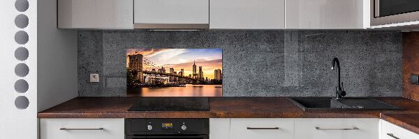 Glazen achterwand keuken Brooklynbrug