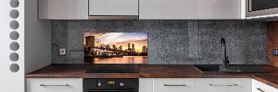 Glazen achterwand keuken Brooklynbrug