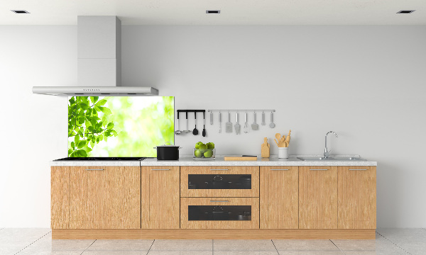 Panel szklany do kuchni Liście