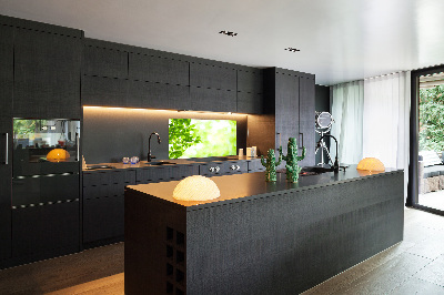 Panel szklany do kuchni Liście