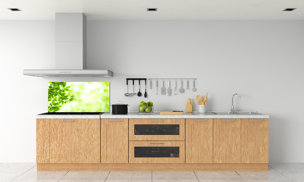 Panel szklany do kuchni Liście