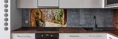 Spatplaat keuken Een charmante straat