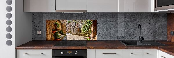 Spatplaat keuken Een charmante straat