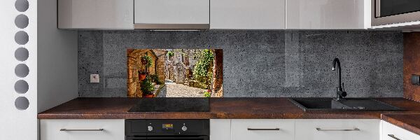 Spatplaat keuken Een charmante straat