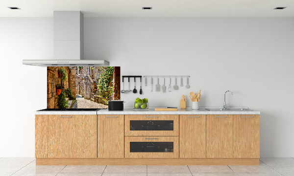 Spatplaat keuken Een charmante straat