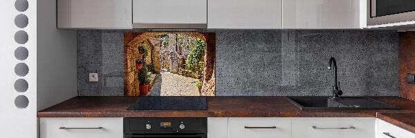 Spatplaat keuken Een charmante straat