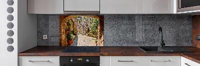 Spatplaat keuken Een charmante straat