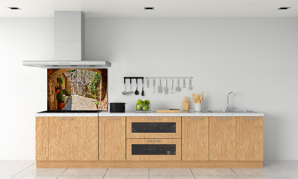 Spatplaat keuken Een charmante straat