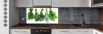 Achterwand keuken Kruiden aan een touwtje