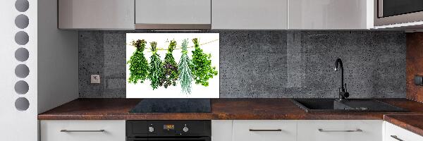 Achterwand keuken Kruiden aan een touwtje
