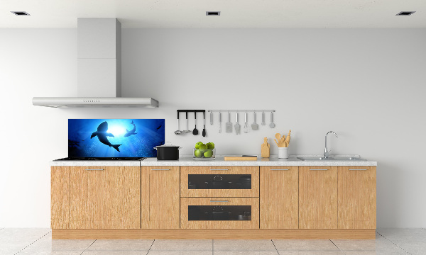 Keuken achterwand Twee haaien