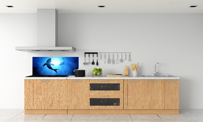 Keuken achterwand Twee haaien