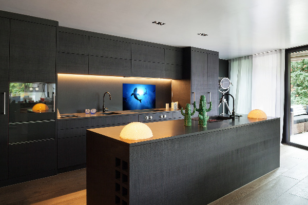 Keuken achterwand Twee haaien