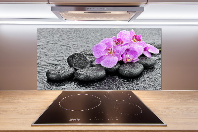 Keuken achterwand Orchideeënstenen